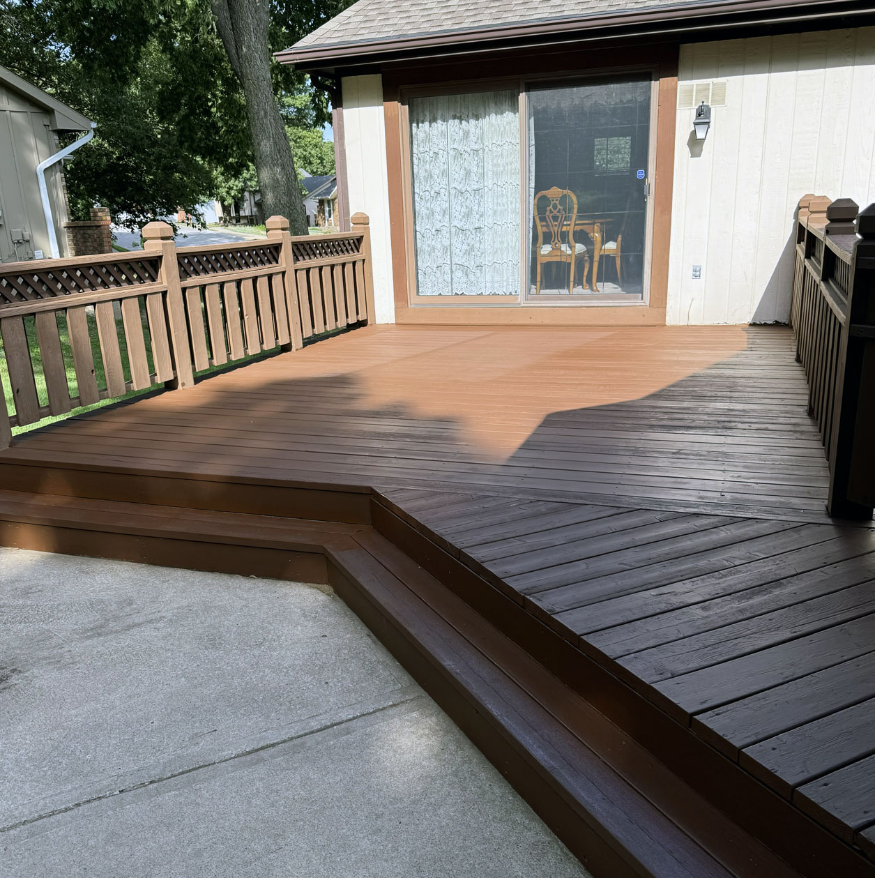 Y&R Construction exterior deck creation.
