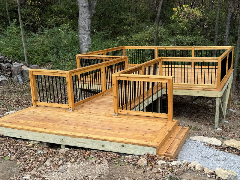 Custom deck creation by Y & R Construction.