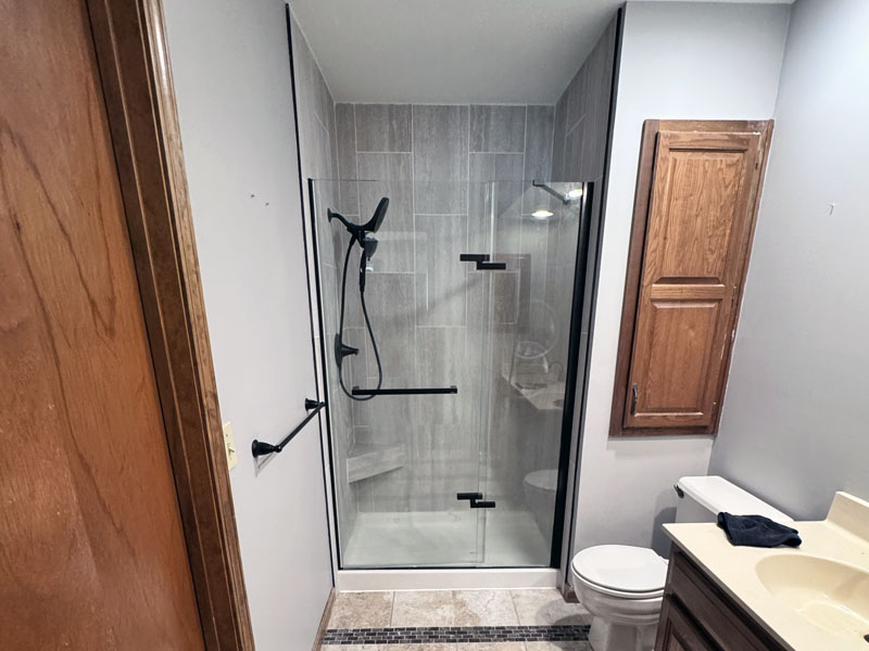 Bathroom remodel by Y&R Construction.